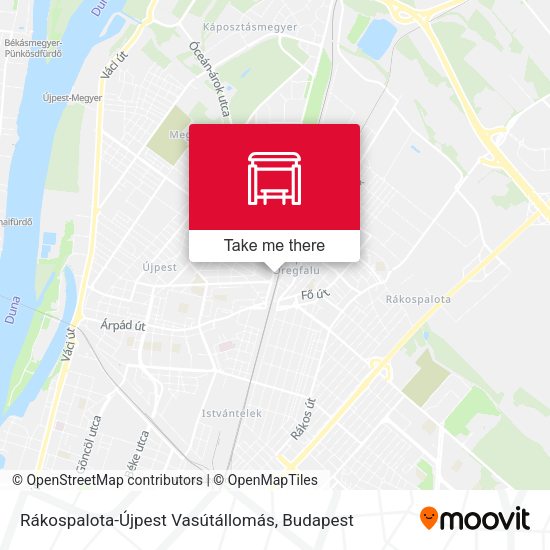 Rákospalota-Újpest Vasútállomás map