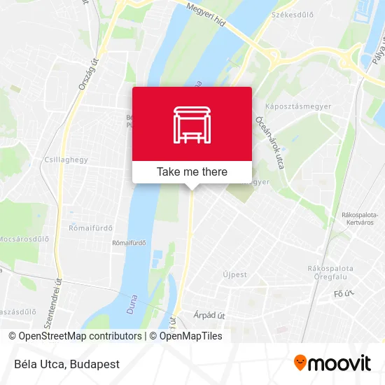 Béla Utca map