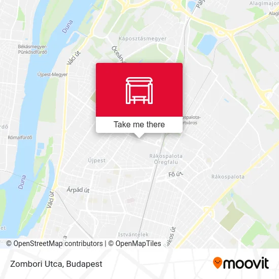 Zombori Utca map