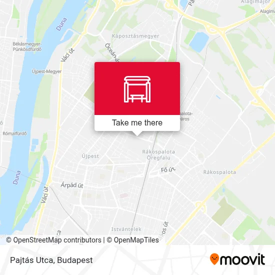 Pajtás Utca map