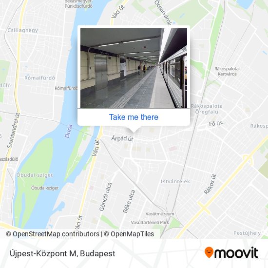 Újpest-Központ M map