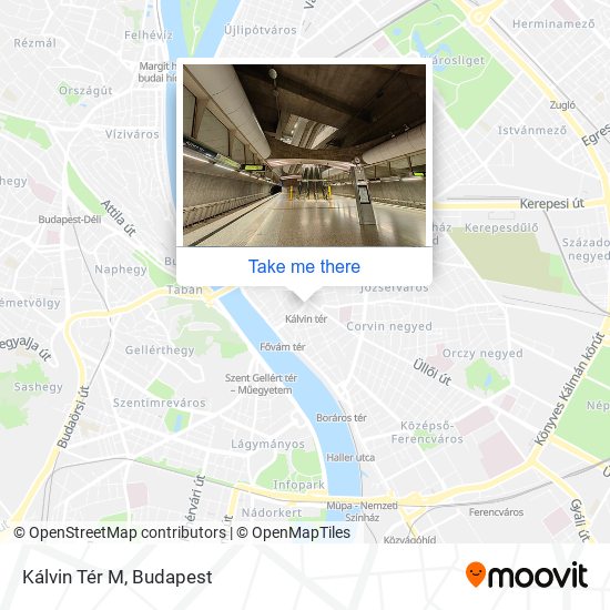 Kálvin Tér M map