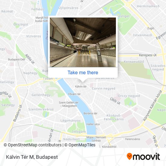 Kálvin Tér M map