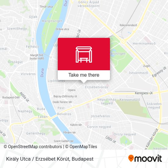 Király Utca / Erzsébet Körút map