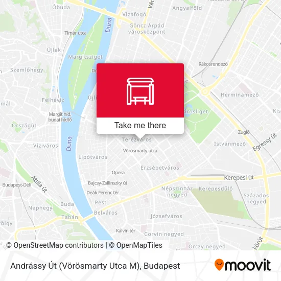 Andrássy Út (Vörösmarty Utca M) map