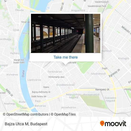 Bajza Utca M map