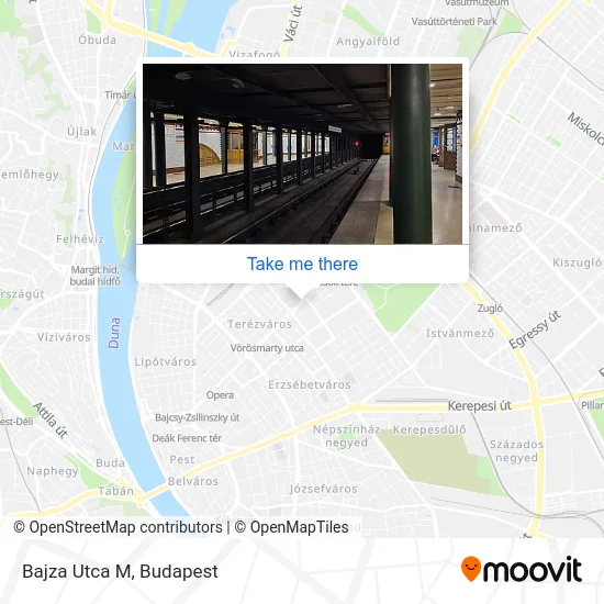 Bajza Utca M map