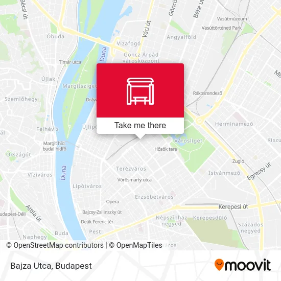 Bajza Utca map