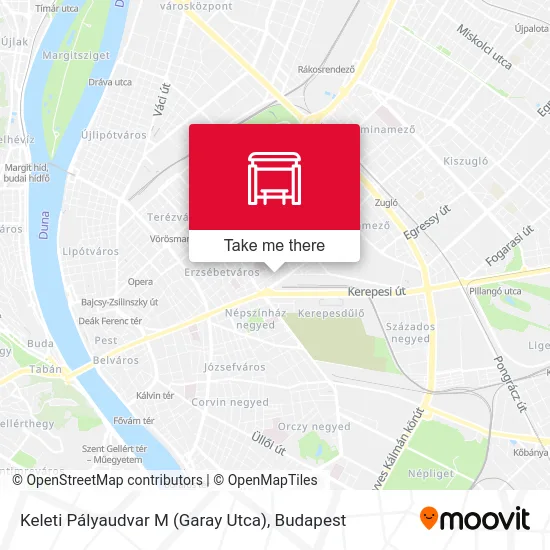 Keleti Pályaudvar M (Garay Utca) map