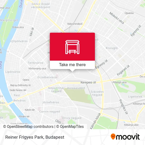 Reiner Frigyes Park map