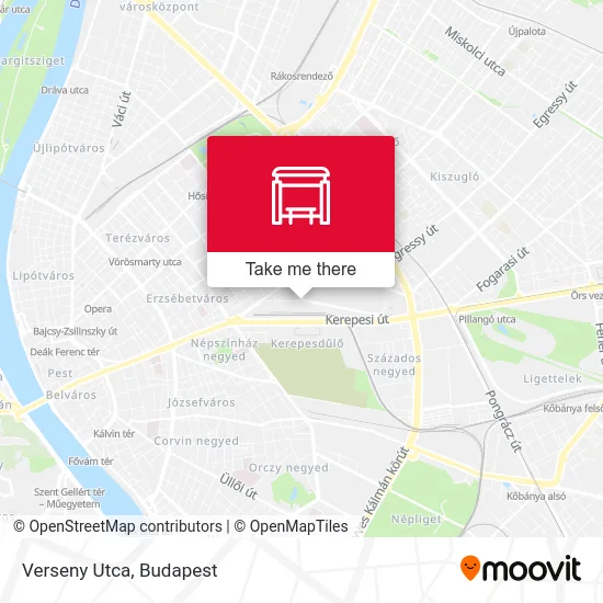 Verseny Utca map