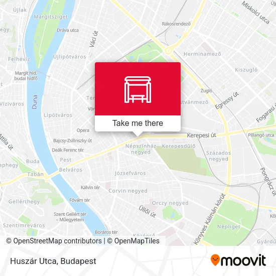 Huszár Utca map