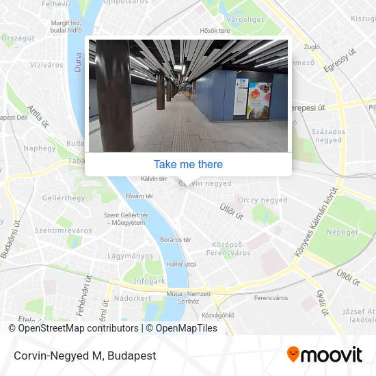 Corvin-Negyed M map