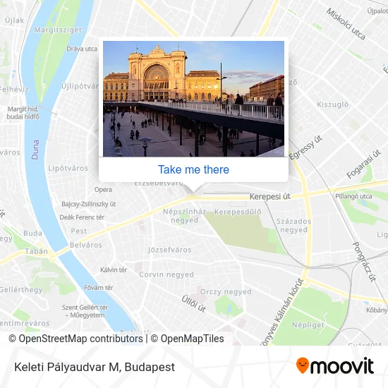 Keleti Pályaudvar M map