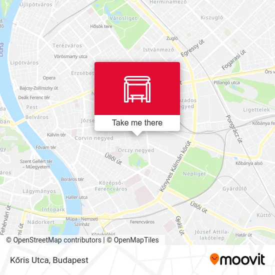 Kőris Utca map
