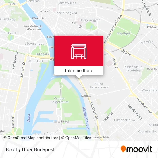 Beöthy Utca map