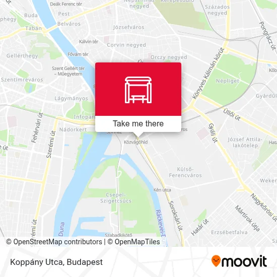 Koppány Utca map