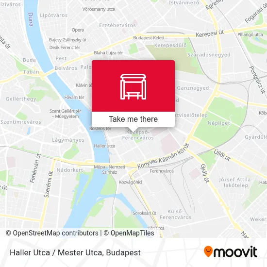 Haller Utca / Mester Utca map