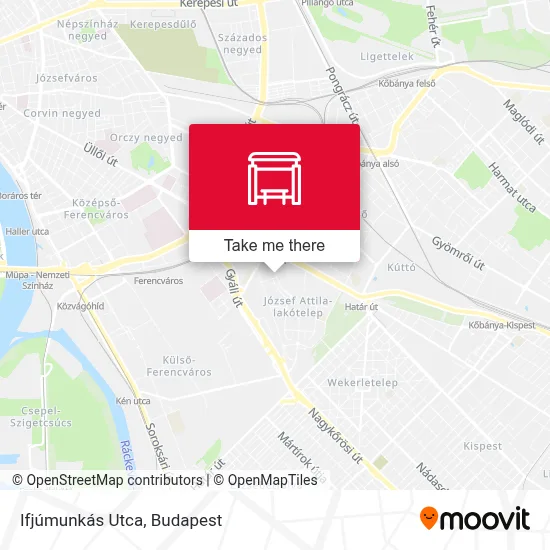 Ifjúmunkás Utca map