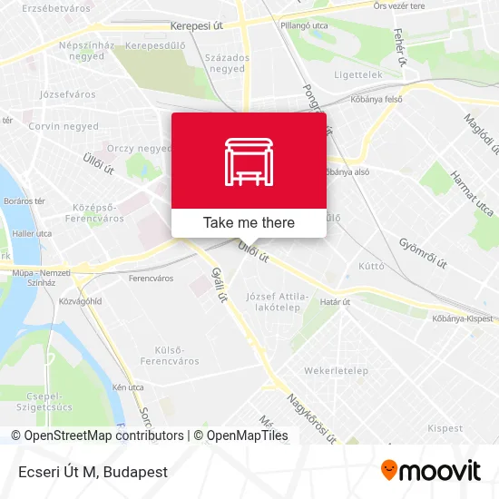 Ecseri Út M map