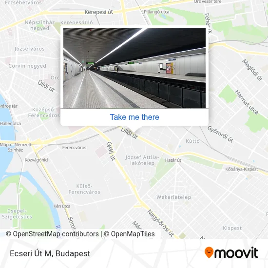 Ecseri Út M map