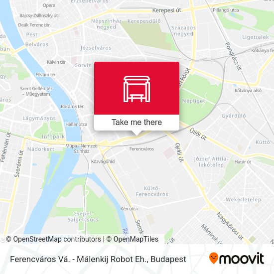 Ferencváros Vá. - Málenkij Robot Eh. map