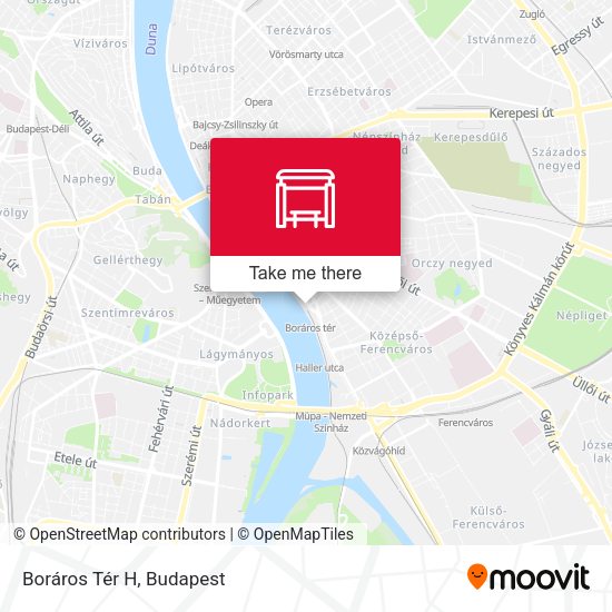 Boráros Tér H map