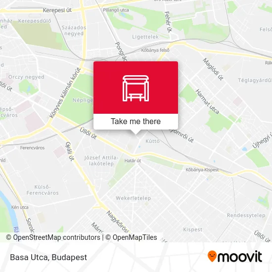 Basa Utca map