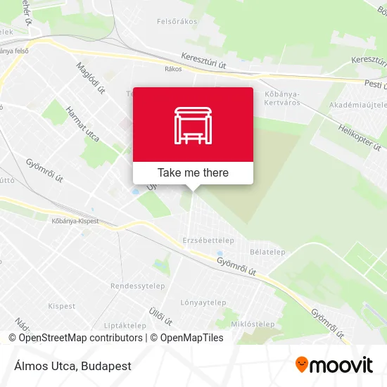 Álmos Utca map