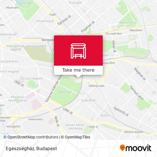 Egészségház map