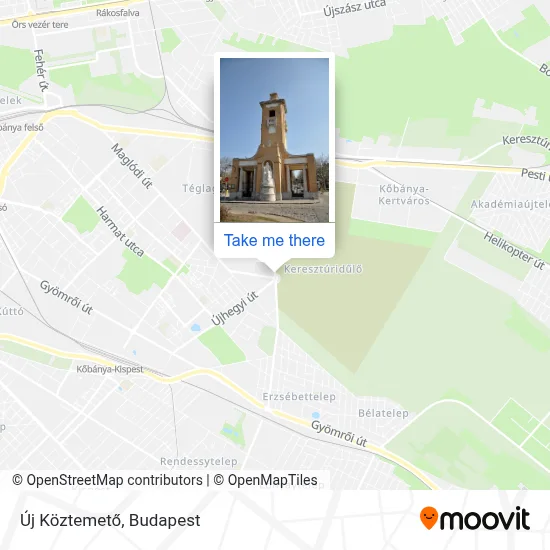 Új Köztemető map