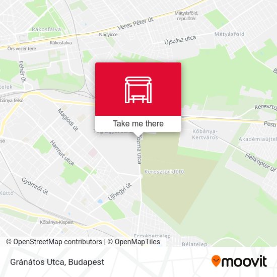 Gránátos Utca map