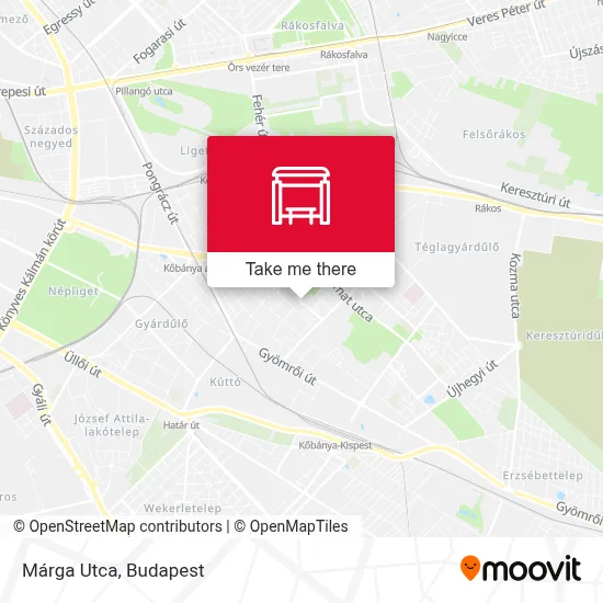 Márga Utca map