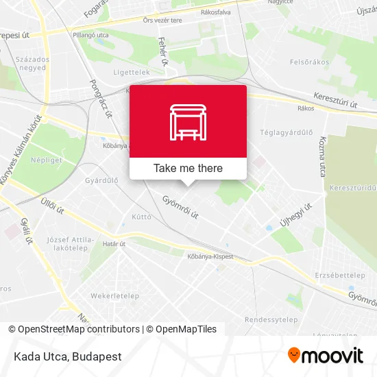 Kada Utca map