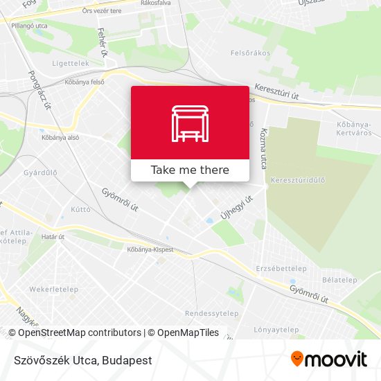 Szövőszék Utca map