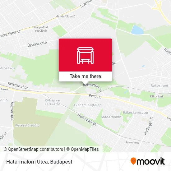 Határmalom Utca map