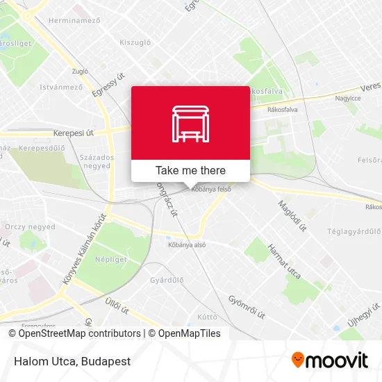 Halom Utca map