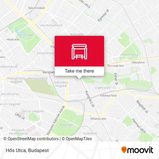 Hős Utca map