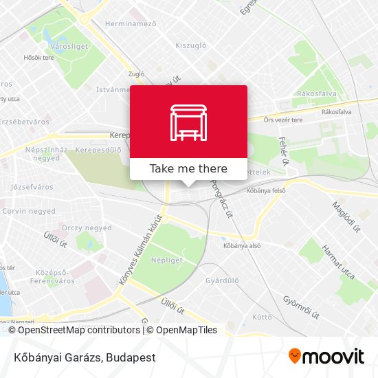 Kőbányai Garázs map