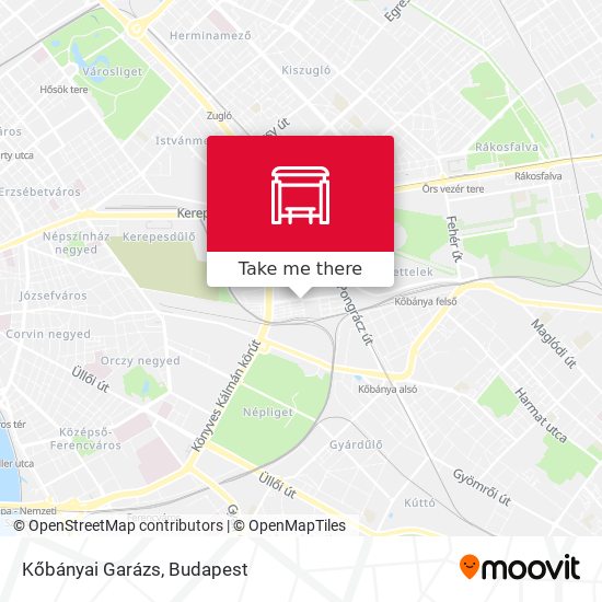 Kőbányai Garázs map