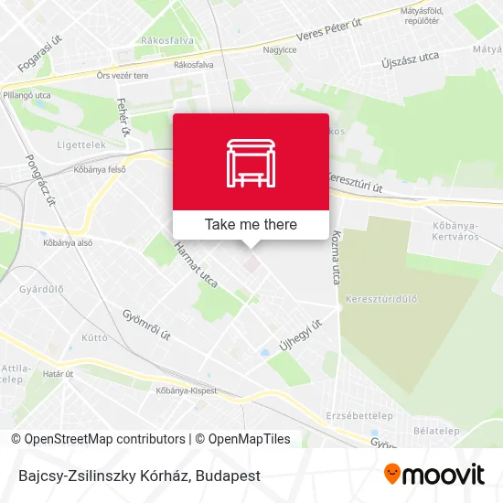 Bajcsy-Zsilinszky Kórház map