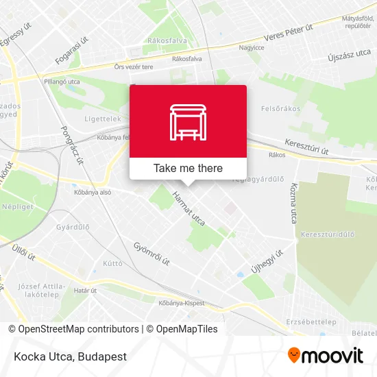 Kocka Utca map