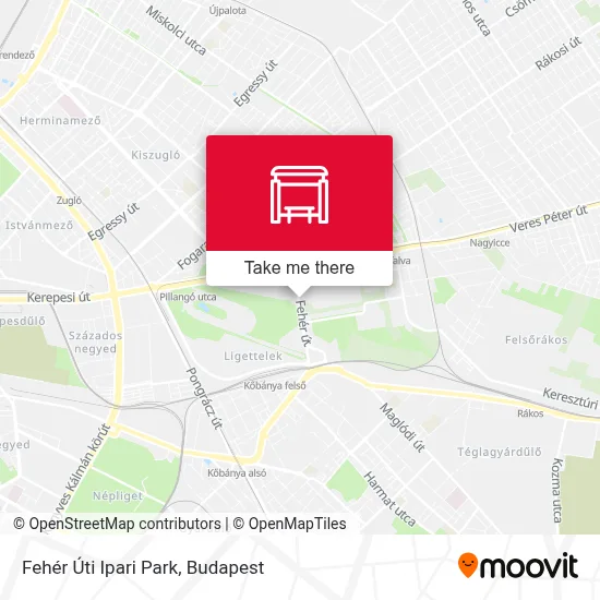 Fehér Úti Ipari Park map