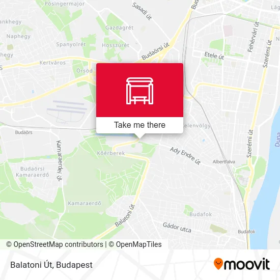 Balatoni Út map