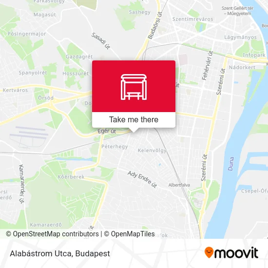 Alabástrom Utca map