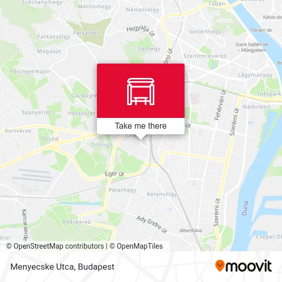 Menyecske Utca map