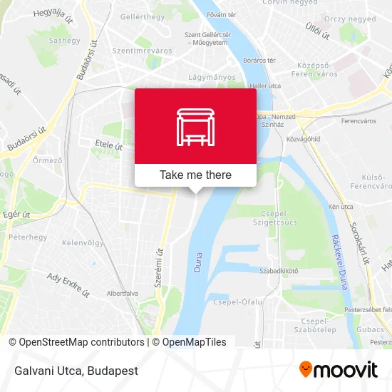 Galvani Utca map