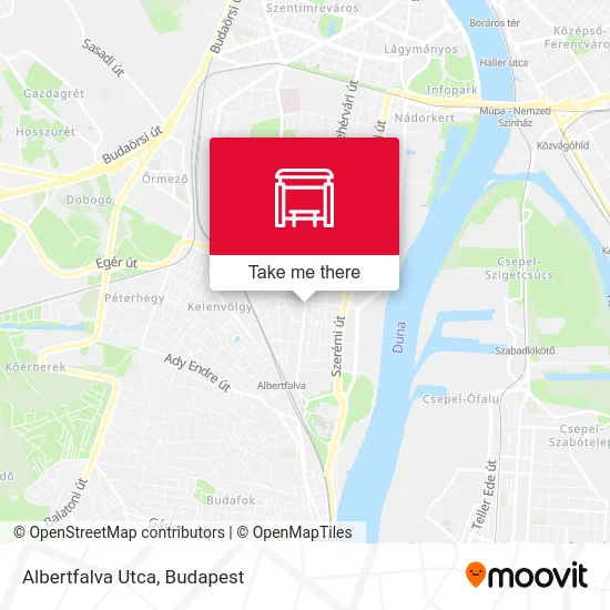 Albertfalva Utca map