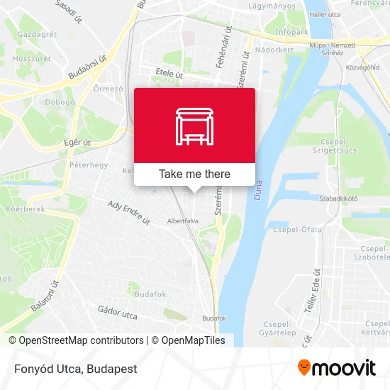 Fonyód Utca map