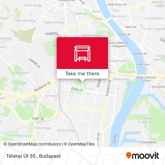 Tétényi Út 30. map